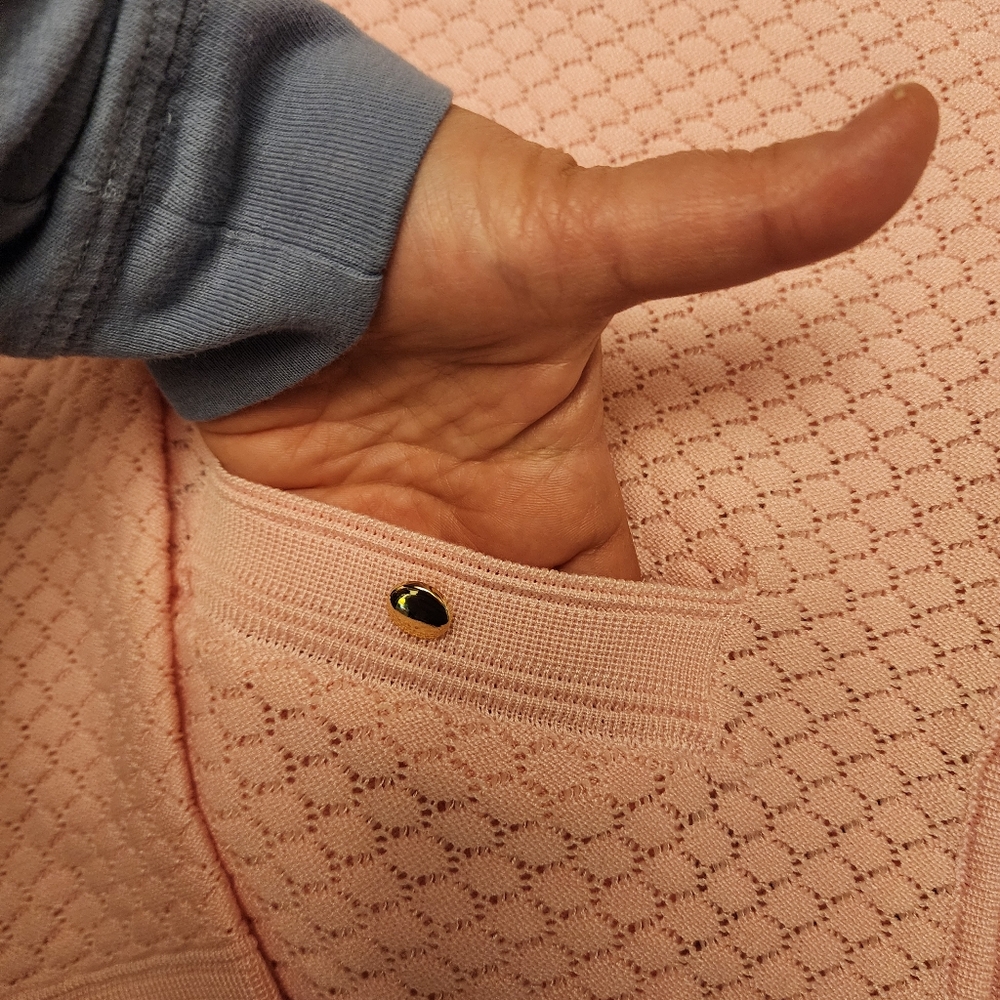 Grace Karin Light Pink Cardigan Sweater Size M NWT - Picture 13 of 14
